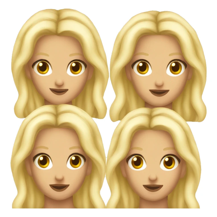 Britney Spears 2016 Emoji, blonde hair  sticker