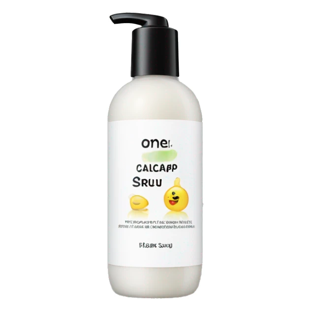 bottle of scalp scrub with label sticker