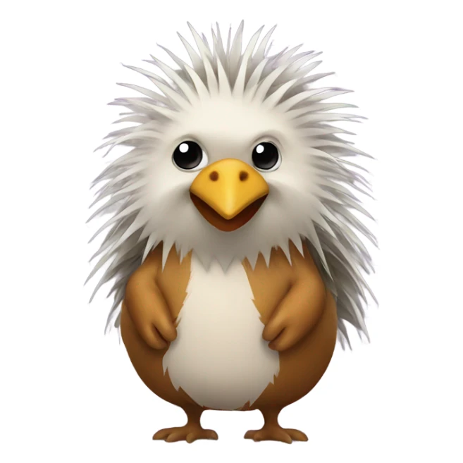 Porcupine in a chicken costume sticker