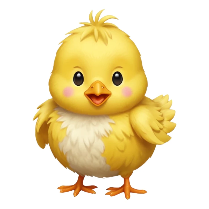 Pulcino saltellante formato ridotto sticker