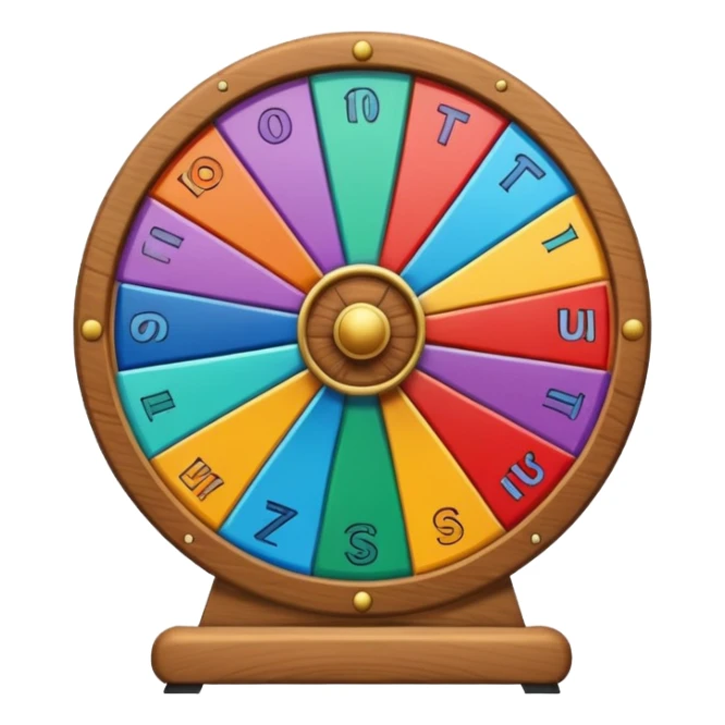 una ruota della fortuna sticker