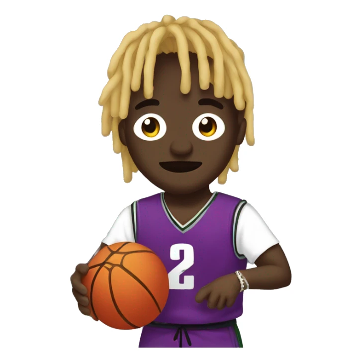 Lil uzi vert with a basketball sticker