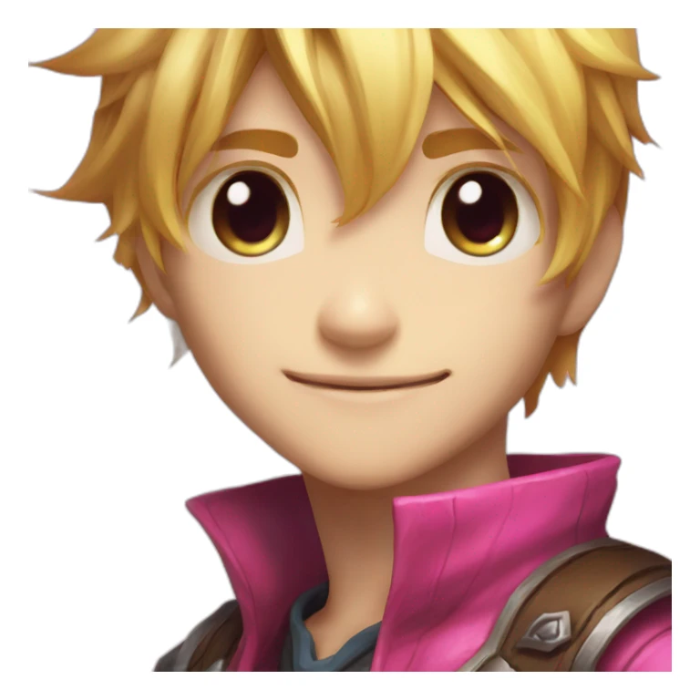 Ezreal league of legends pink sticker