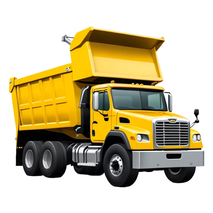 Dump Truck - Freightliner 114SD (Model Year: 2022) (Iconic colour: Yellow with black and silver) sticker