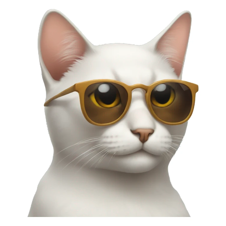 Cat with sunglasses sticker
