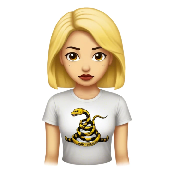 libertarian woman shirt dont tread on me sticker