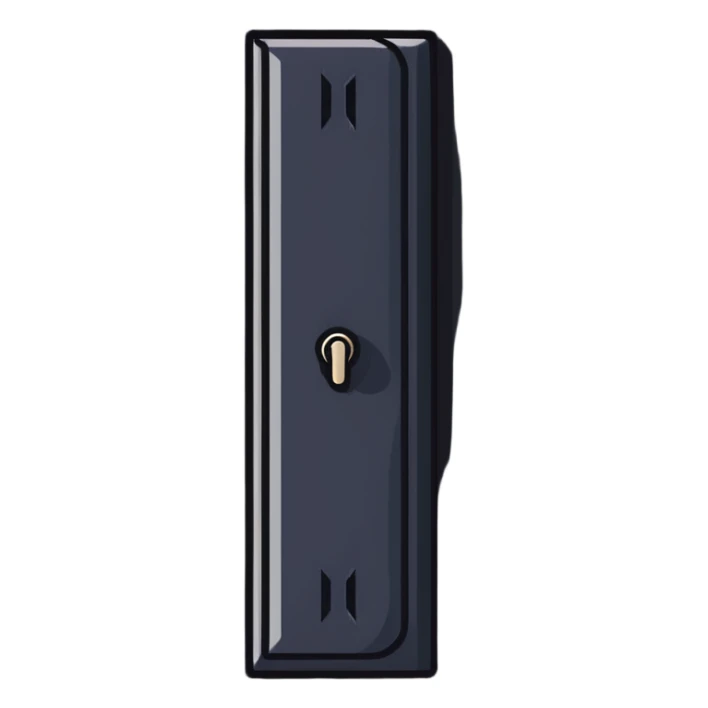 cartoon style wall nail with bold lines and playful look sticker