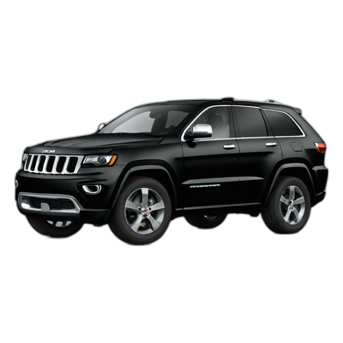 Black Jeep grand cherokee overland sticker