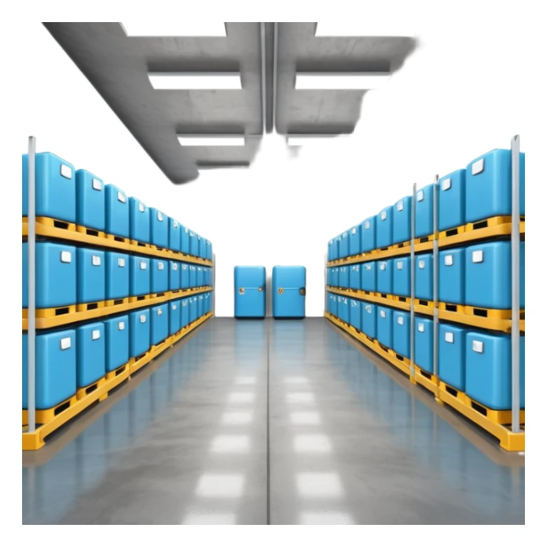 ambient and refirigeration warehouse at an angle cold sticker