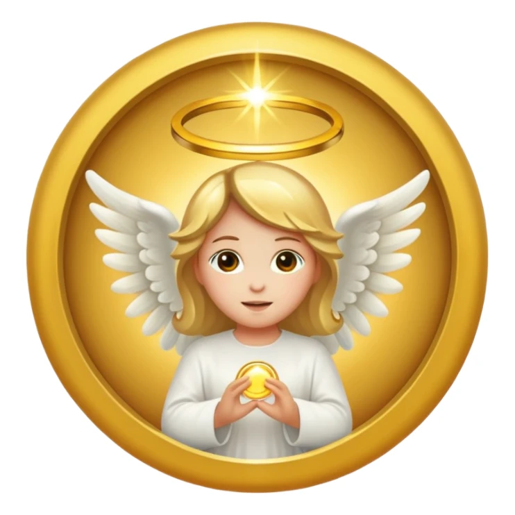 Just a simply Angel circle (without a figure in it) sticker