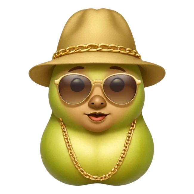 birnen gangster amy rapper als birne sticker