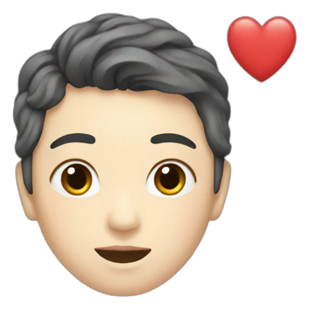 korean heart heand sticker