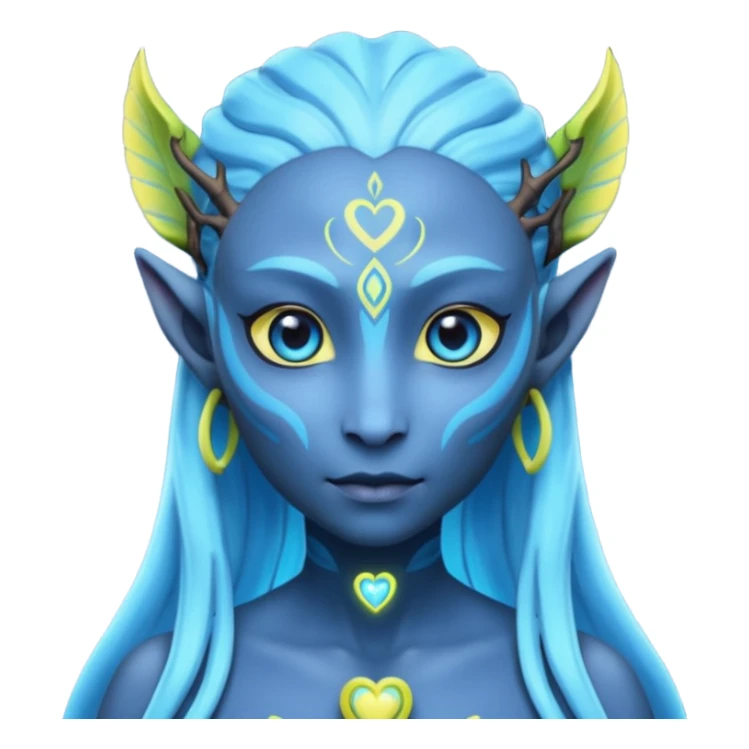na'vi with love eye heart sticker