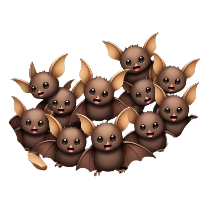 A billion bats coming out of a cave sticker