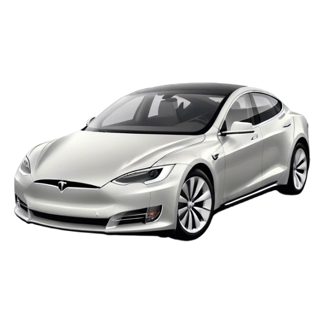 Tesla Model S - Tesla (Model Year: 2022) (Iconic colour: Silver) sticker