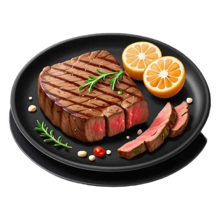 Ny stake on a black plate,nice, cut in pieces  sticker