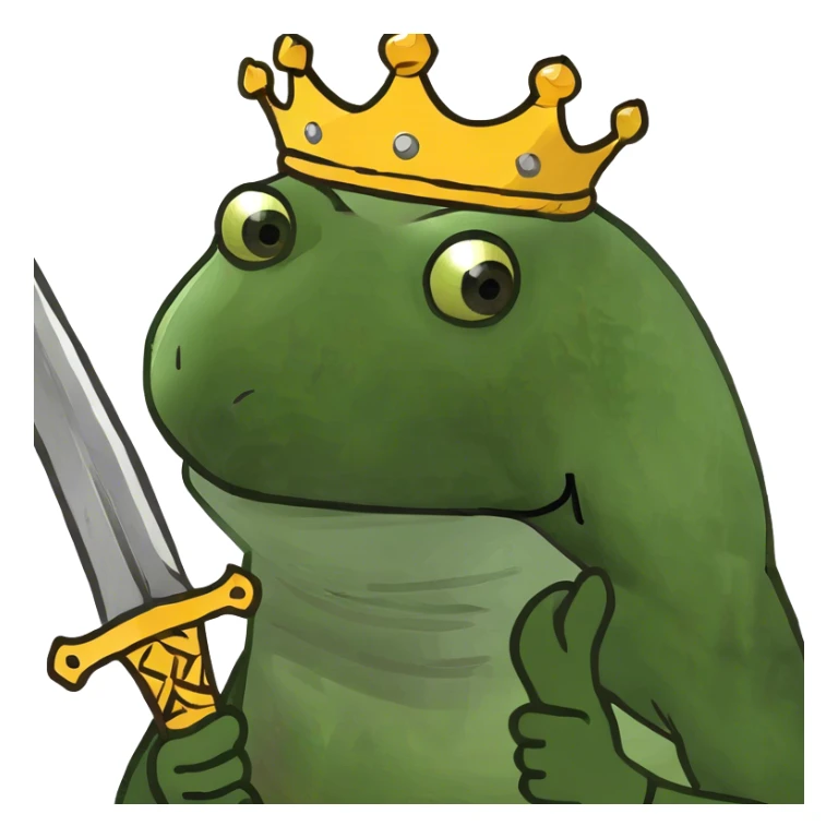 two crossed swords with a palm tree in the space above and between the blades golden sticker