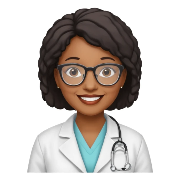 older black female physician sticker