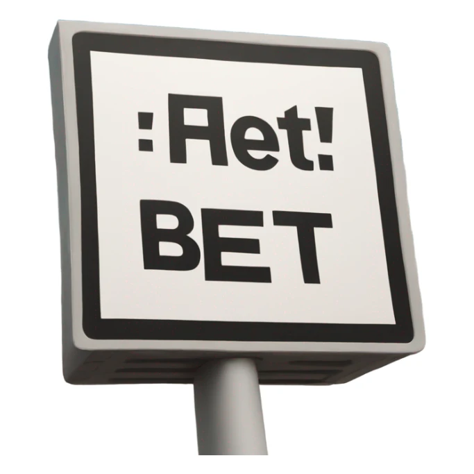 Sign that says “BET” sticker