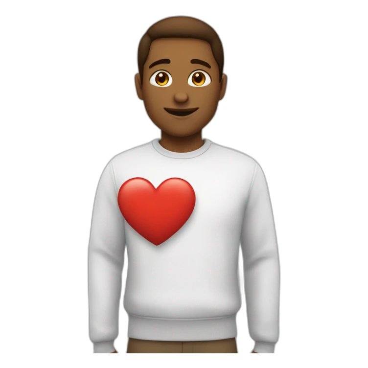 coeur avec des youx sticker