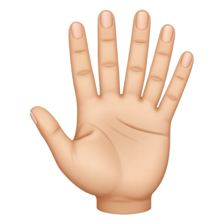 Extend your thumb, index finger, and middle finger straight out.
Tuck your ring finger and pinkie down into your palm (they stay folded). sticker