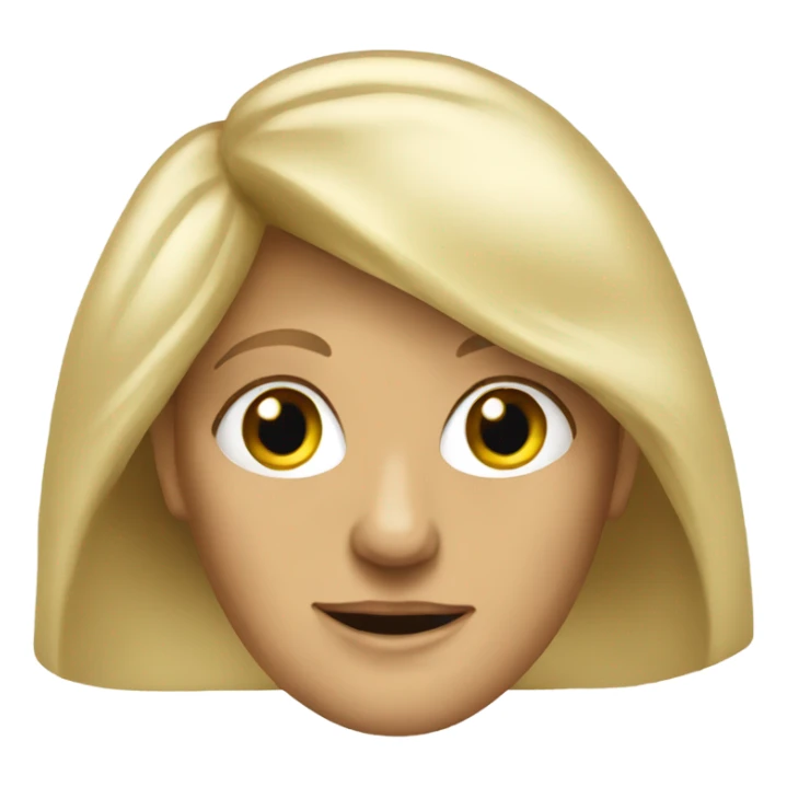 Really old long hair blonde woman  sticker