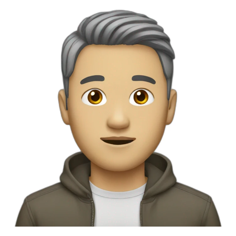 blonde Asian man fashion sticker