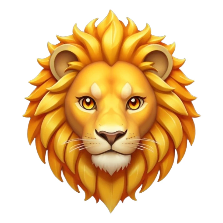 Pokemon legendary laranja and yellow crystal lion sticker