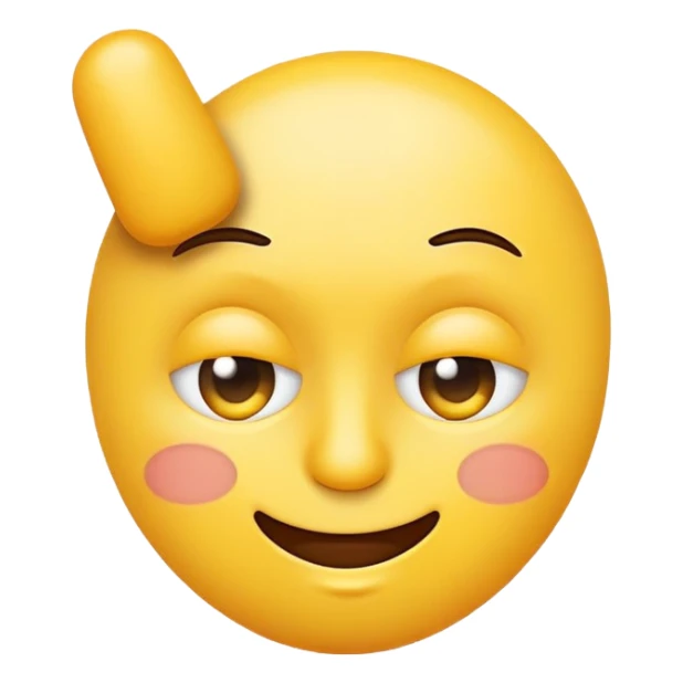 A yellow emoji side eye with middle finger sticker