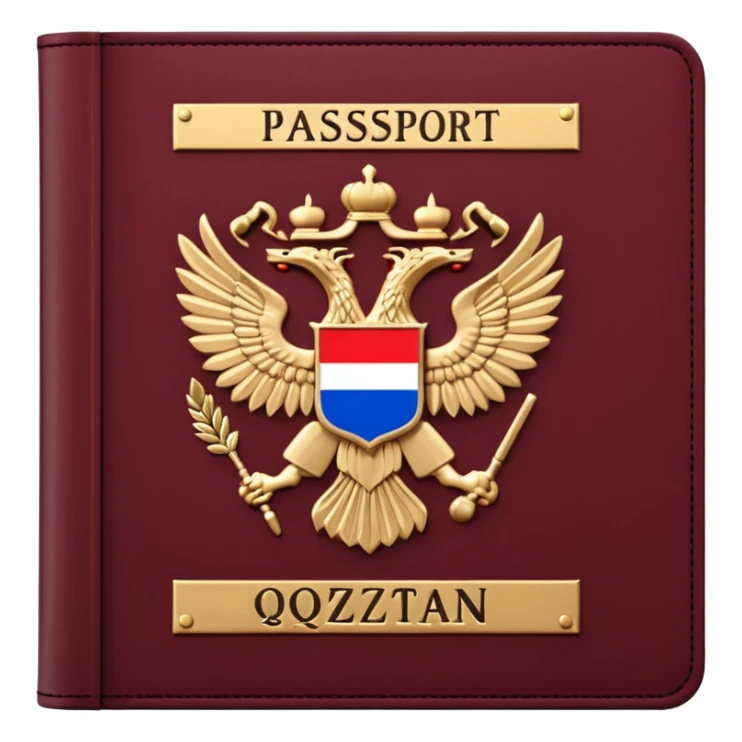 Russian and Qazaqstan pasport sticker