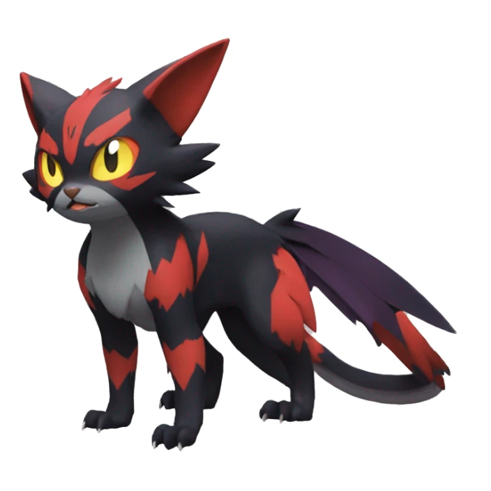 Noivern-Litten-Zorua full body sticker