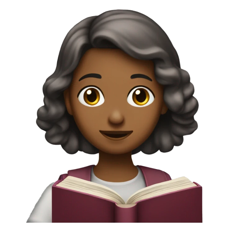 Jeune fille lisant une bible rose  sticker