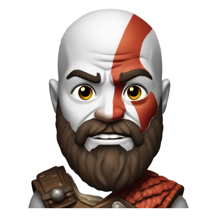 Kratos of god of war sticker