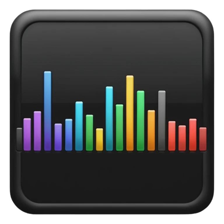 full black audio spectrum, the spectrum is black sticker