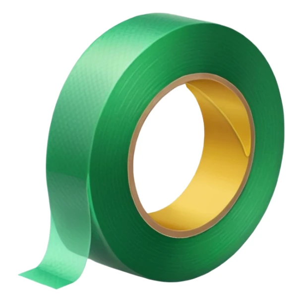 emoji of warm light green tape sticker