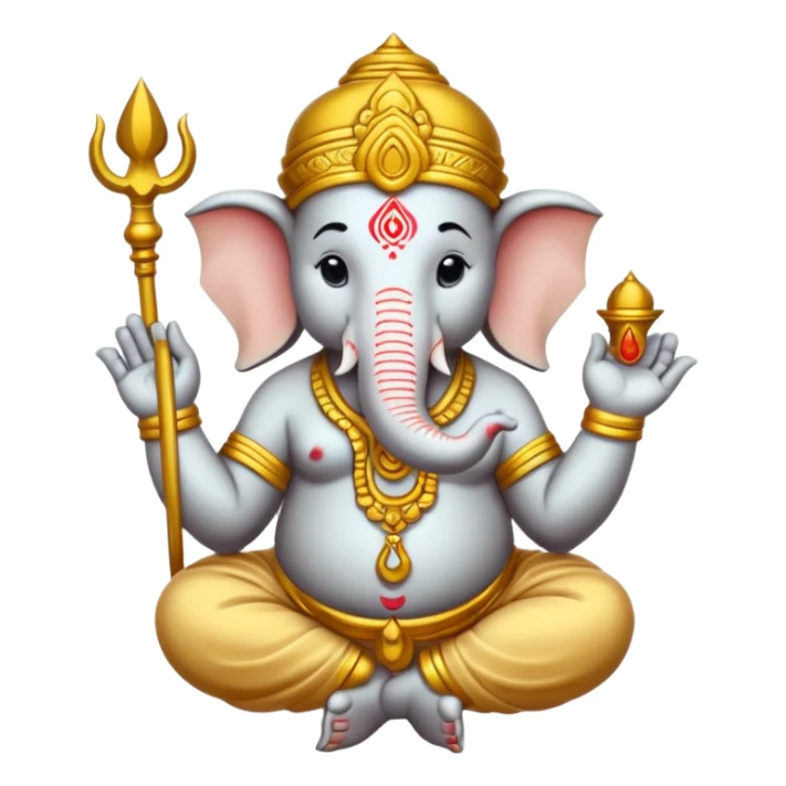 a ganesh sticker classic oniy use black colur and some lines sticker