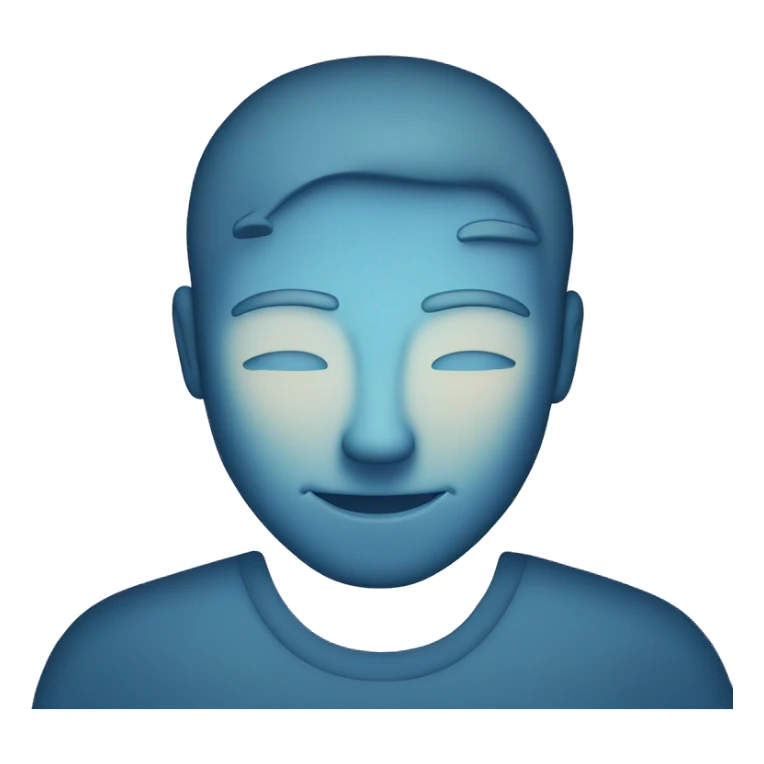 mental power represented by a blue head silouette iluminated in the headand lighted  sticker