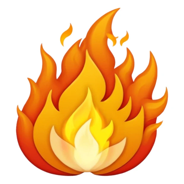 Asme un fuego pixeleado sticker