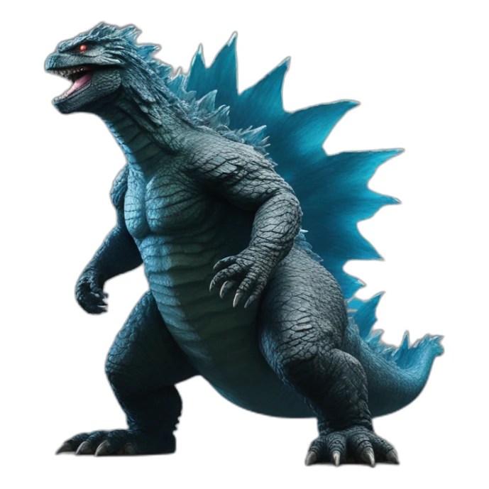 Godzilla (proportional) (realistic) (Godzilla King of the Monsters, 2019) sticker