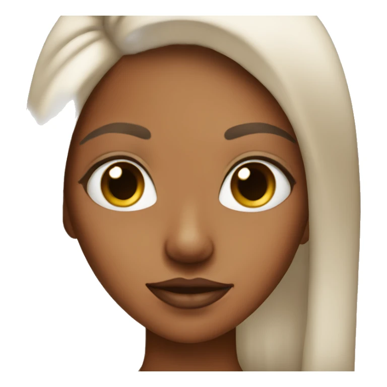 tan skin girl with septum ring sticker