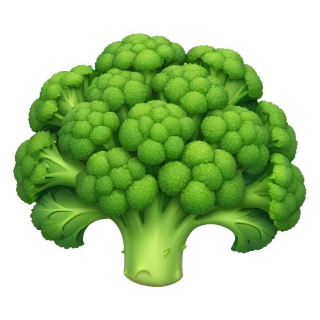 Small green pebbles of broccoli  sticker