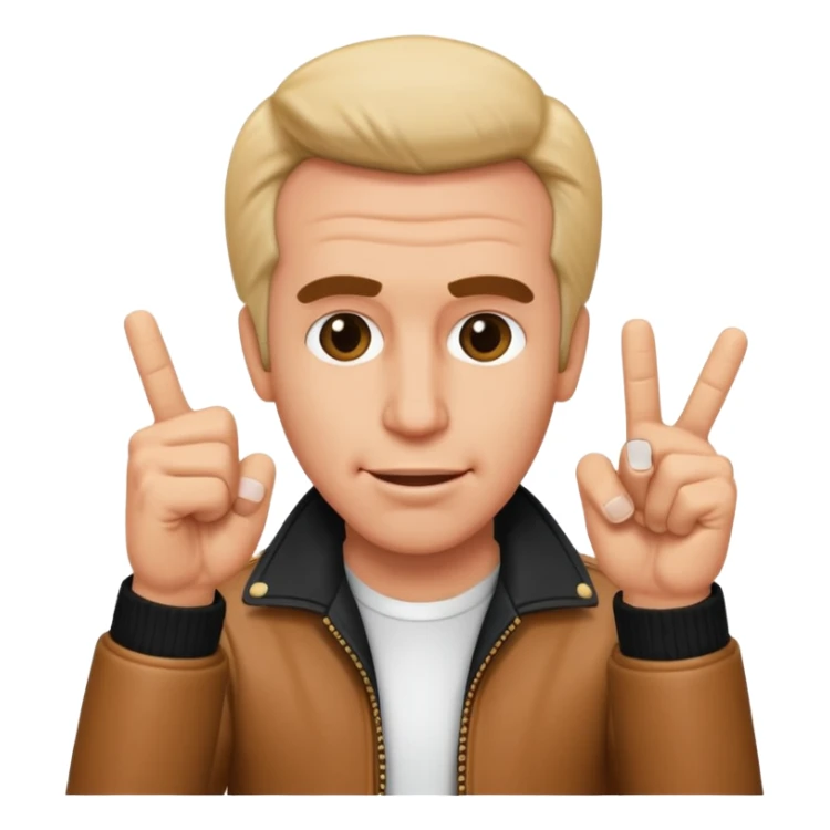 The fonz doing finger guns sticker