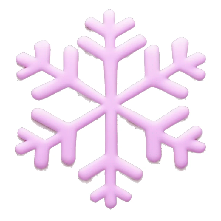 Pink snowflake sticker