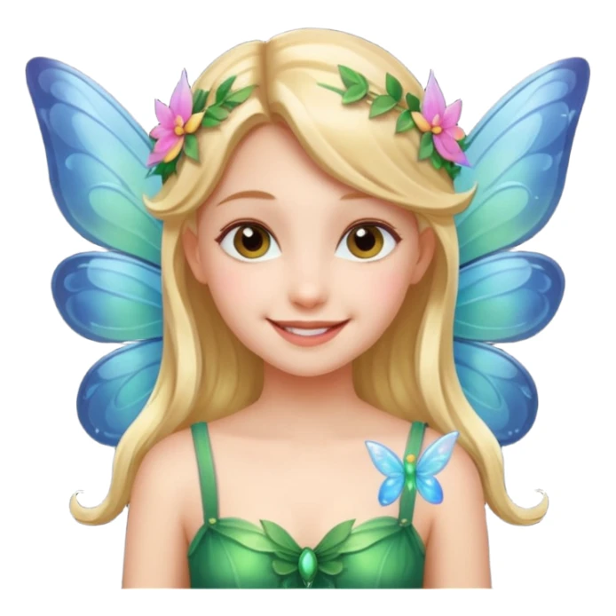 Smile with fairy wings  sticker