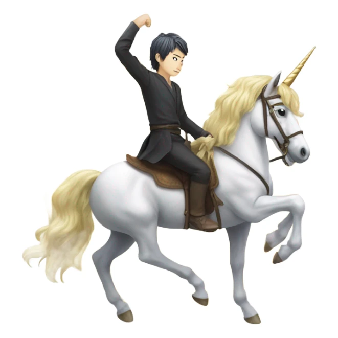 Kyogo furahashi on a unicorn sticker