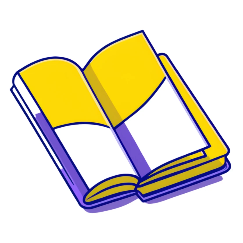 Purple book with "VOL. 5" written on the cover sticker