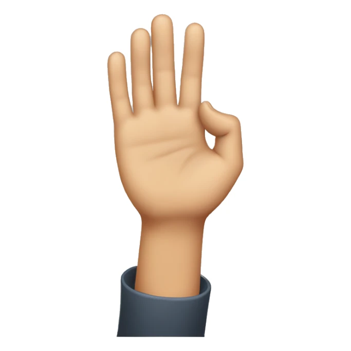 Holding up hand and whispering  sticker