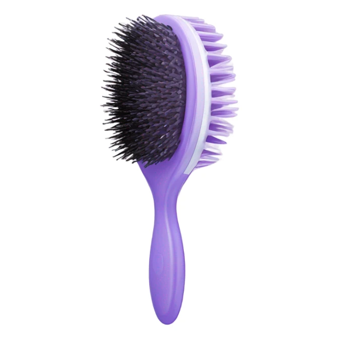 Light purple squishy hairbrush sticker