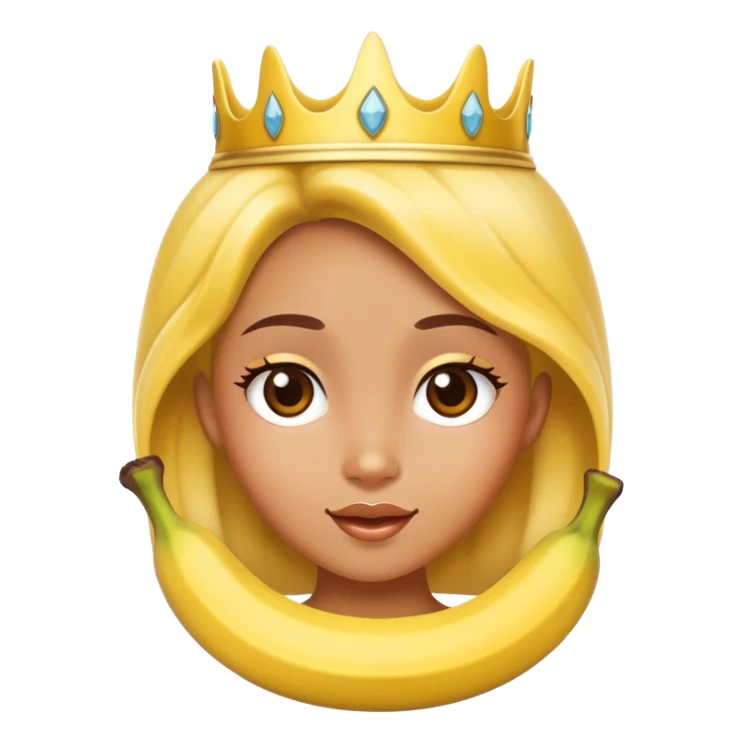 cute banana princess  sticker