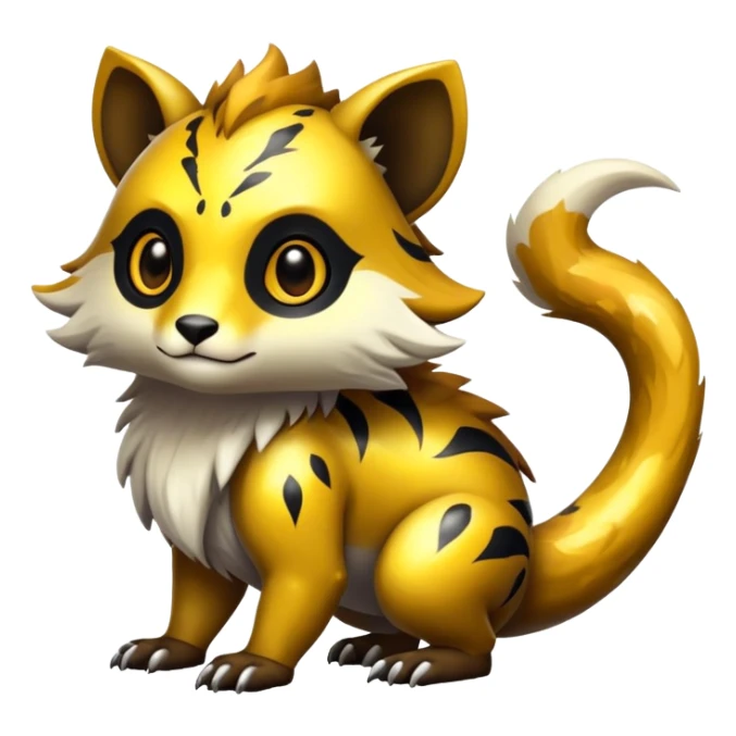 Exotic shiny rare epic cute Vernid-creature, full body, with random markings sticker